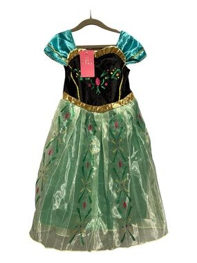 Kids Belle Toddler Girl Costume Halloween Princess Anna Dress Size 4T-5T